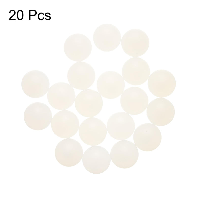 uxcell 20pcs PP Plastic Bearing Balls 5/8" 15.875mm Solid Plastic Balls, G1 Precision Mini Balls 5/8"