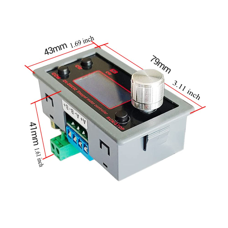 DC 5-30V 4A 42 57 Stepper Motor Driver Controller Integrated Board Forward/Reverse Pulse Speed Angle Control Module PLC Serial Communication for NEMA 17 23 Motor