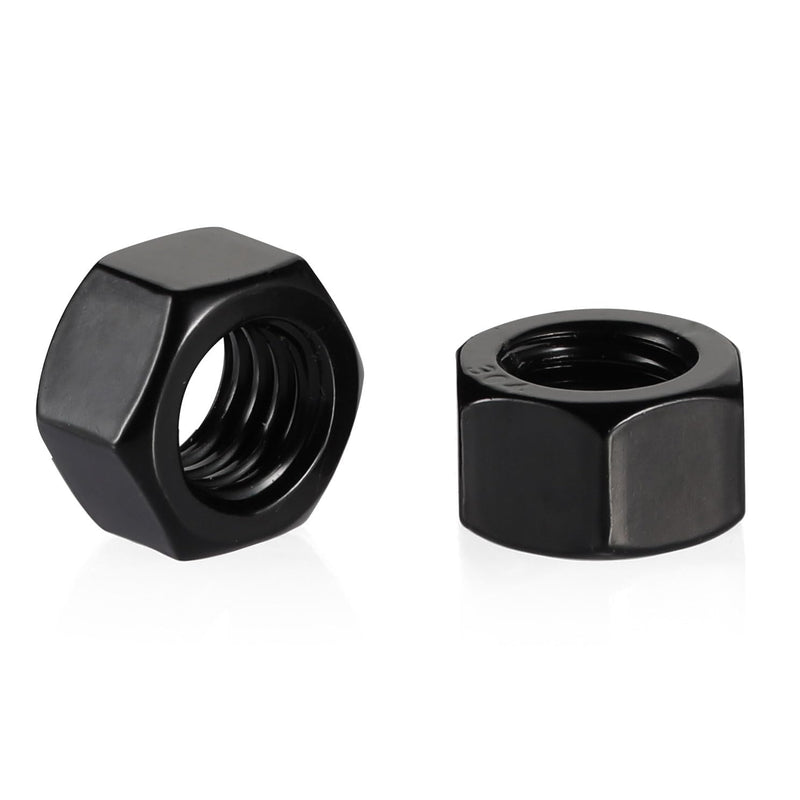 #10-24 Hex Nuts, Stainless Steel 304 Hex Nut, Black Oxide Finish, Quantity 100 #10-24 (100 PCS)