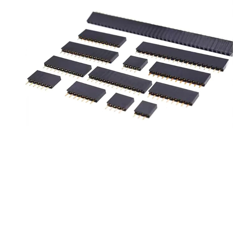 2.54mm 0.1" 1x8Pin Female Socket Pin Row 8P Single Row Straight Female/Male Socket/Pin Header Connectors, Pack of 30 1 x 8Pin Female Socket