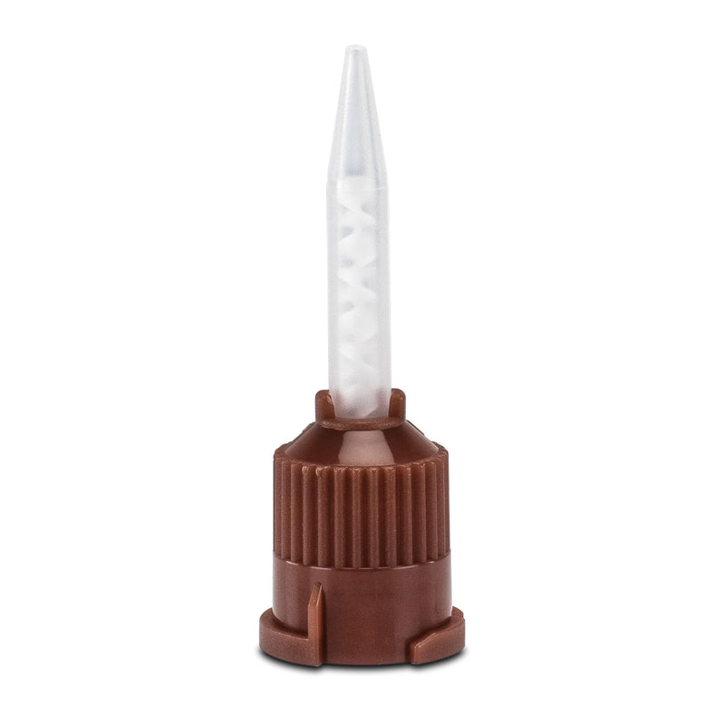 Practicon Brown 1:1 Mixing Tips, Buildup Materials & Resin Cements, Pack of 20