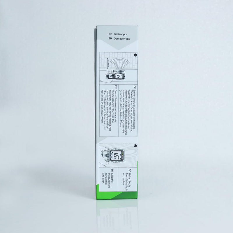 Pinless Moisture Meter for Walls,Wood Moisture Meter for Lumber,Floor Water Leak Detector Lumber Moisture Tester on Softwood and Hardwood,Firewood, Masonry(Pinless moisture meter) Pinless moisture meter