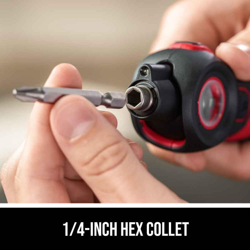 SKIL Twist 2.0 Rechargeable 4V Screwdriver with Pivoting Head, Torque Setting, USB-C Charging Cable & 2PC Bit Set-SD5619-01 No Size 4V Screwdriver_Twist 2.0 2pc Set