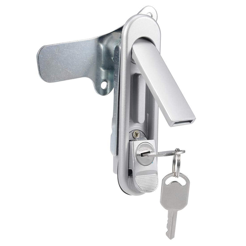 uxcell Electric Cabinet Door Cam Lock, Fit for 0.12-inch(3mm) Thick Panel, Pull Type with Keys, AB302-1
