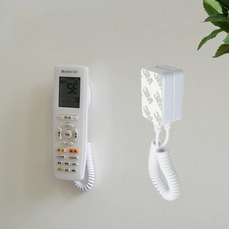 MEETOOT 2PCS Retractable Cable Lock Spring Loaded Cable Box White Square Security Chain Suitable for Remote Control and Tablet Showroom and Mobile Phone
