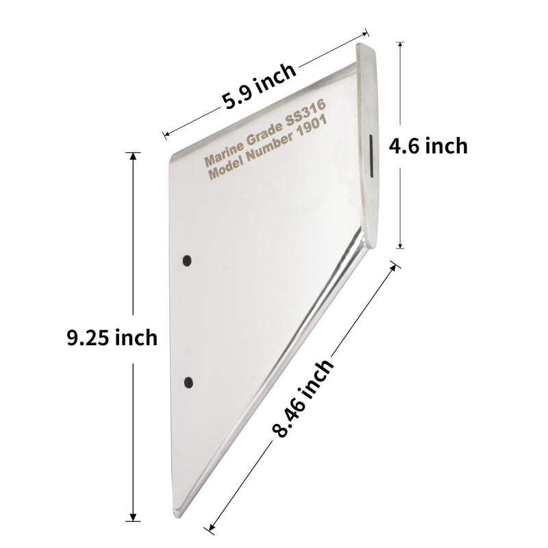 GlückMarine 27031 Boat Skeg Safe Repair Guard Fits MerCruiser Alpha 1 Gen 2 1991-Present Stern Drive Marine Models Material Stainless Steel