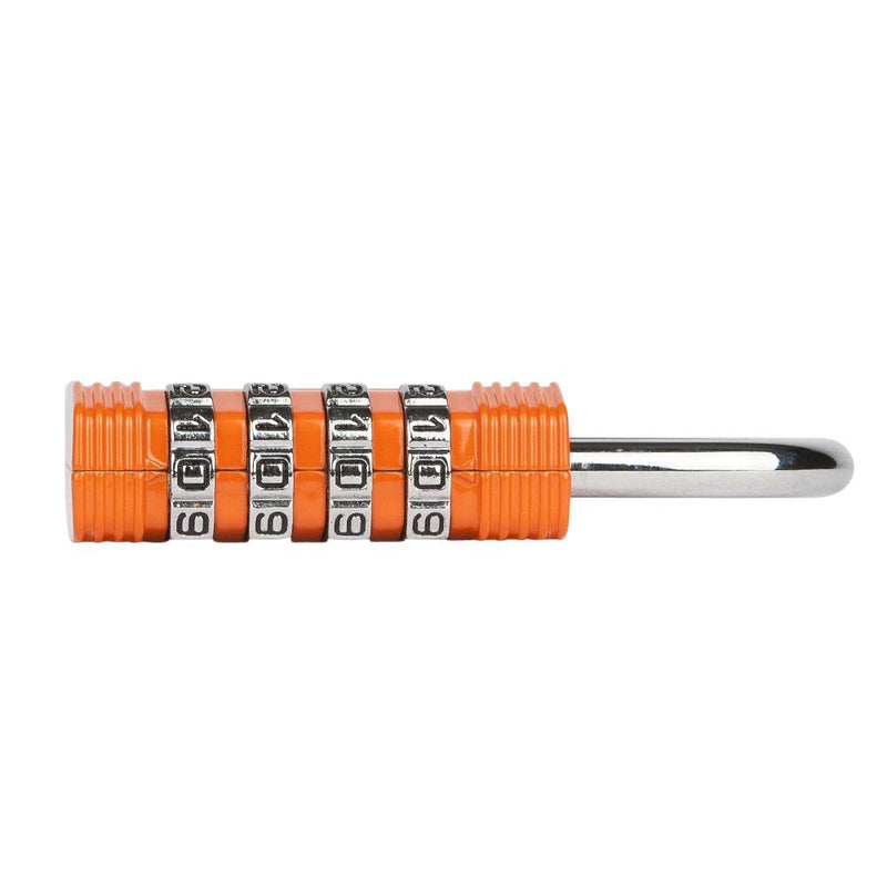 Padlock - 4 Digit Combination Lock for Gym Outdoor & School Locker, Fence, Case & Shed – Heavy Duty Resettable Set Your Own Combo – Waterproof & Weatherproof (1 Pack - Orange) 1 Pack - Orange