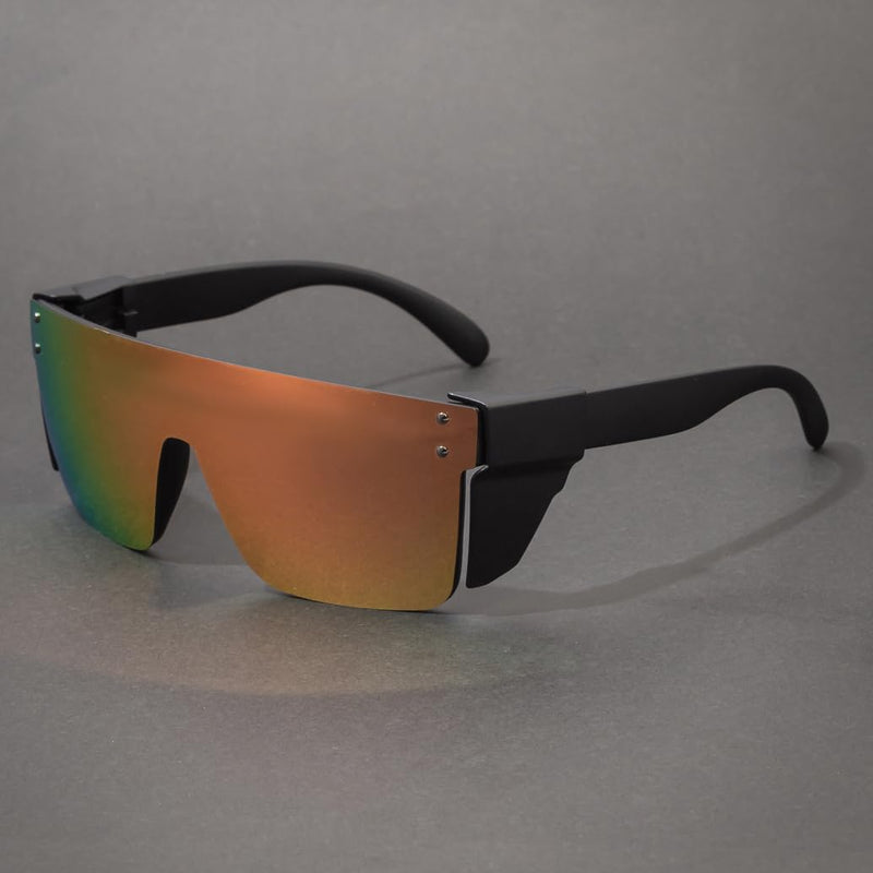 UV400 Polarized Safety Sunglasses – ANSI Z87.1 Certified, Anti-Glare, Shatterproof, UV Protection Sunset Mirror
