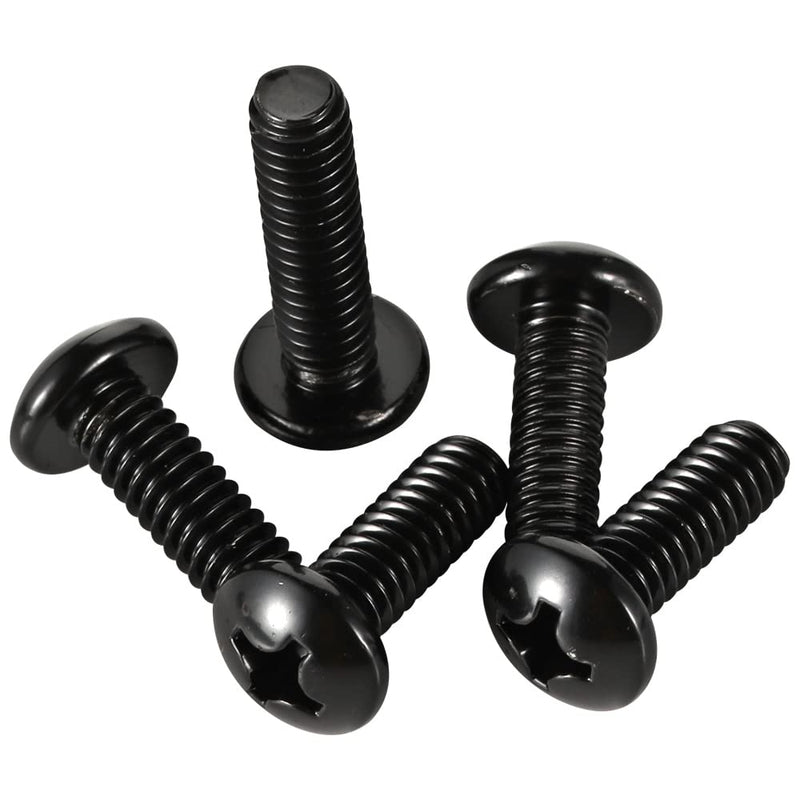 8-32 x 1 (1/4" to 3" Available) Pan Head Machine Screws, Full Thread, 304 Stainless Steel 18-8, Black Oxide, 50 PCS 8-32 x 1"