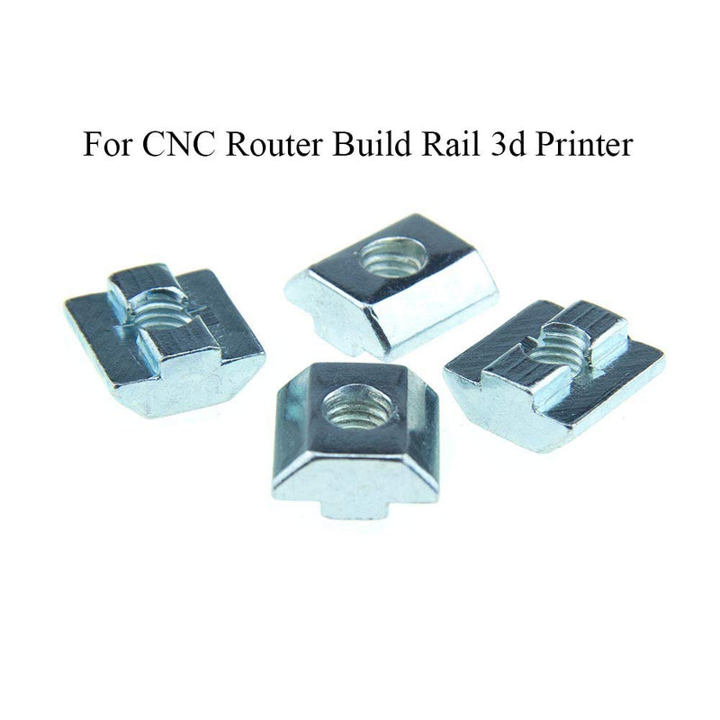 T Nuts Tee Sliding Slot Nuts 40 Series M8 Threaded Slide in Pre-Assembly for 40x40 Aluminum Extrusions Frame with Profile 4040 Sereis 8mm Slot for CNC Router Build Rail 3D Printer 12pcs 40Series M8-12Pack