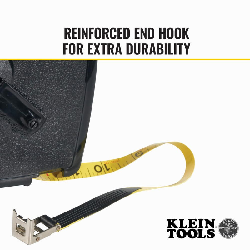 Klein Tools 946-100 Woven Fiberglass Tape with Case, 100-Foot 30.5 m