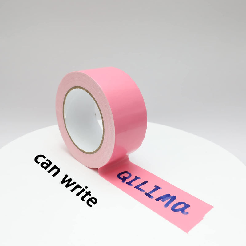 QILIMA Pink Duct Tape, Waterproof Duct Cloth Fabric, Professional Grade Cloth Duct Tape for Photographers,Repairs, DIY, Crafts, Indoor Outdoor Use,2 Inch X 28 Yards 50mmx25m