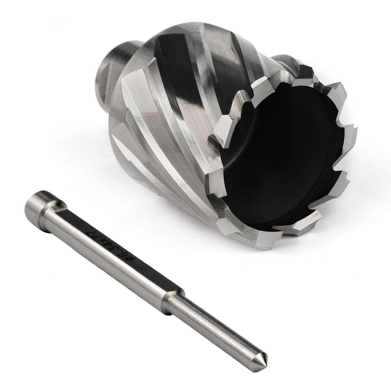 OSCARBIDE 1-9/16" x 1" HSS Annular Cutter 3/4" Weldon Shank Mag Drill Bit | 2 Flat | 1-9/16"Cutting Diameter | 1"Cutting Depth | Burr-Free Holes | Rapid Chip Removal | 10x Faster Than Twist Drills