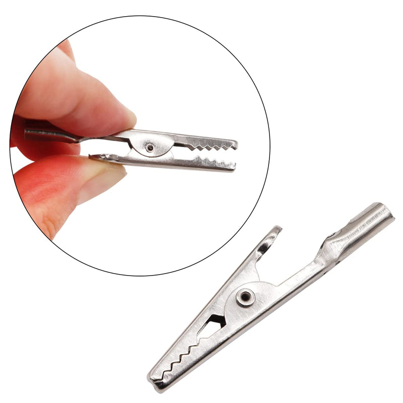 100 pcs Metal Alligator Clips 52 mm for Household Soldering and Electrical Test Tools 100pcs-52mm