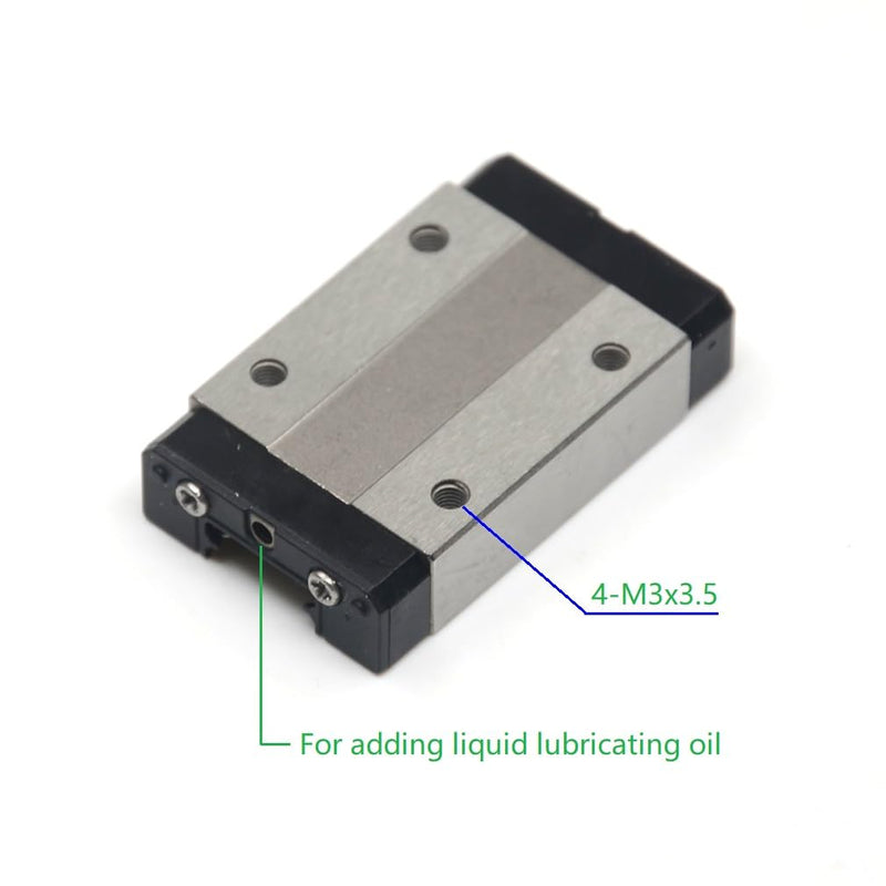 300mm Stainless Steel MGN12 Linear Motion Rail Guide with MGN12H Carriage Block for 3D Printer and CNC Machine 300mm Stainless steel rail + MGN12H