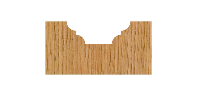 Whiteside 3770 Classical Flat Bottom Router Bit: 7/64 Inch Radius, 3/4 Inch Large Diameter, 3/8 Inch Cutting Length, 1/4 Inch Shank, 2 Inch Overall Length