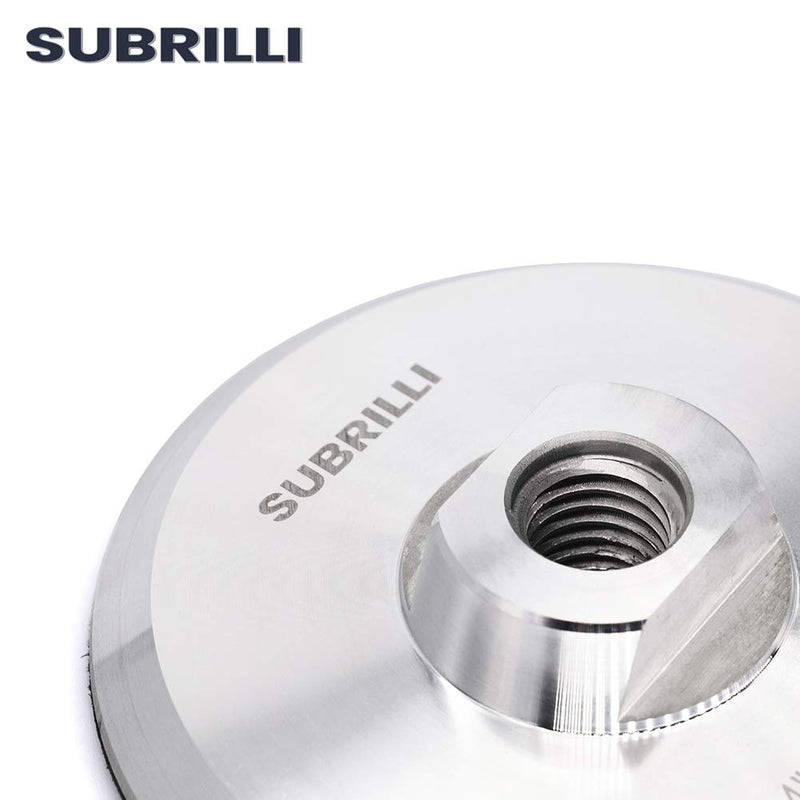 4" Aluminum Backer Pad/Backing Plate Holder for Counter Edge Tight Corner Surface Sanding Polishing-Arbor 5/8" 11 4-inch