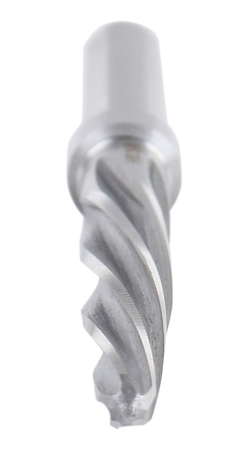 Accusize Industrial Tools High-Speed Steel Spiral Flute Aligning Reamer, 3/8" Cutting Diameter, 3/8" Shank Diameter, 0522-0038 3/8 in
