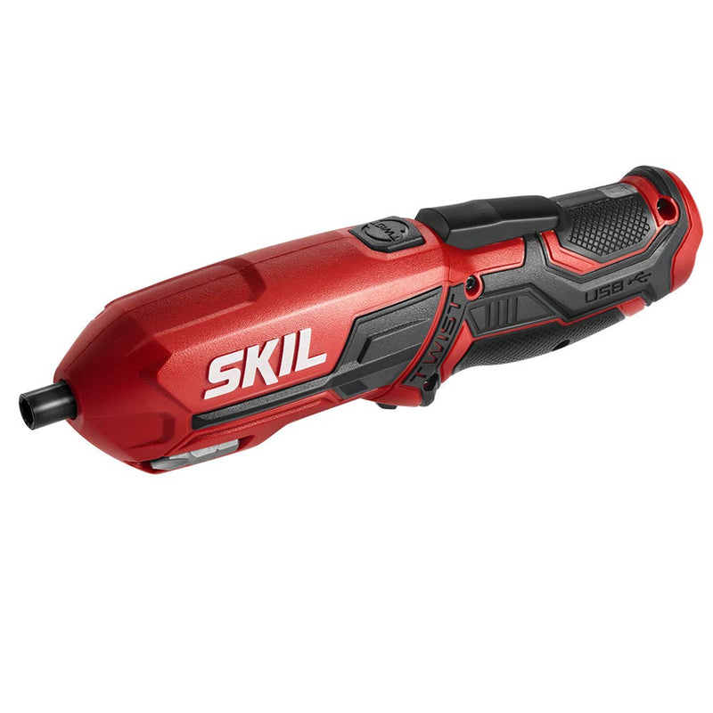 SKIL 4V Pivot Grip Rechargeable Cordless Screwdriver, Includes 9pcs Bit, 1pc Bit Holder, USB Charging Cable - SD561802 4V Pivot Grip Screwdriver_9pc Set