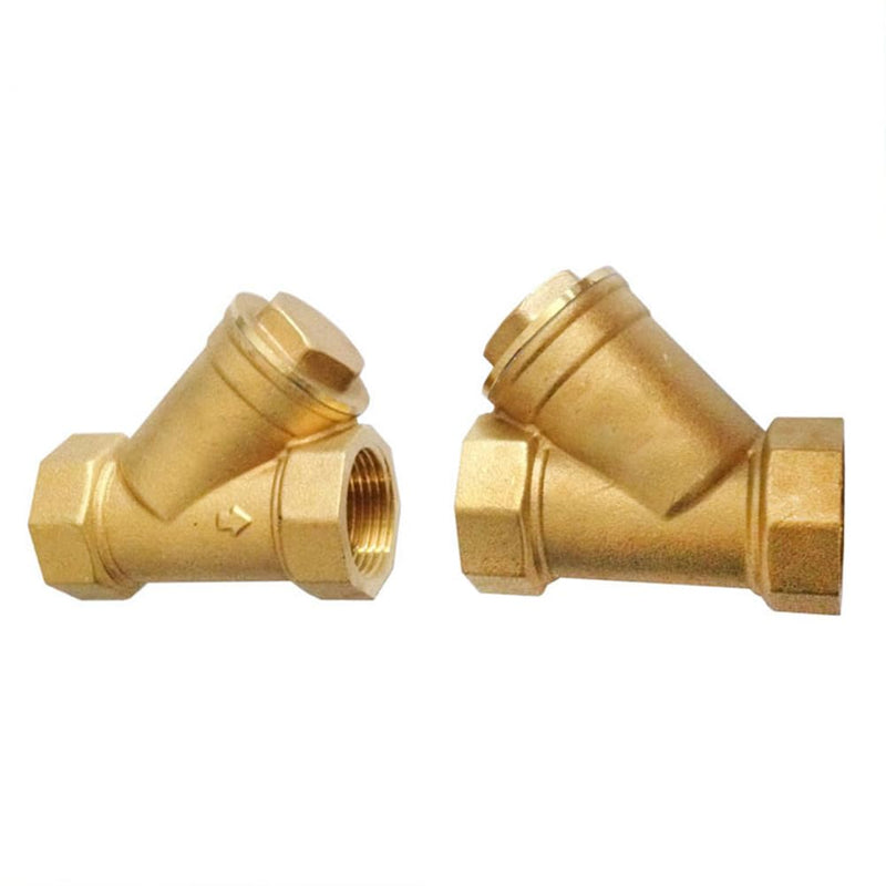 3/4" Female Y Shaped Brass Strainer Mesh Filter Valve 0.75 Inch