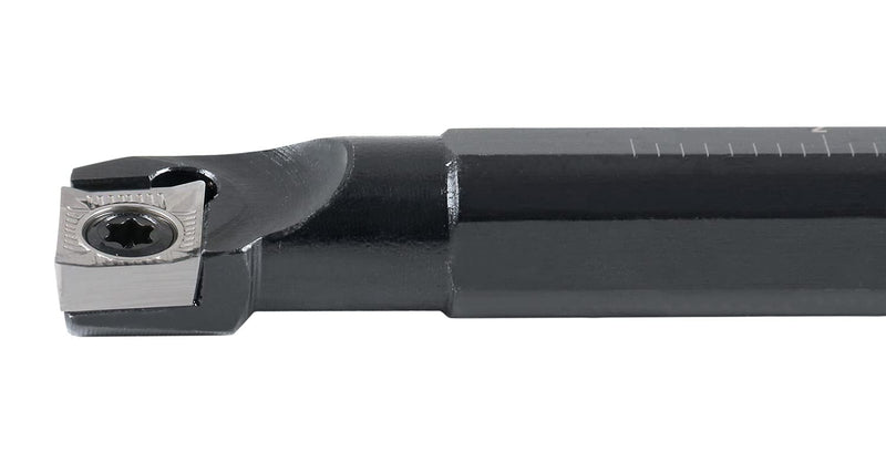 Accusize 1/2 in Rh Sclcr Indexable Boring Bar with CCGT Insert, P252-S501 | 7 in OAL, .600 in Min Bore, CCGT32.51-AKH01 Insert, Negative 5-Degree Angle