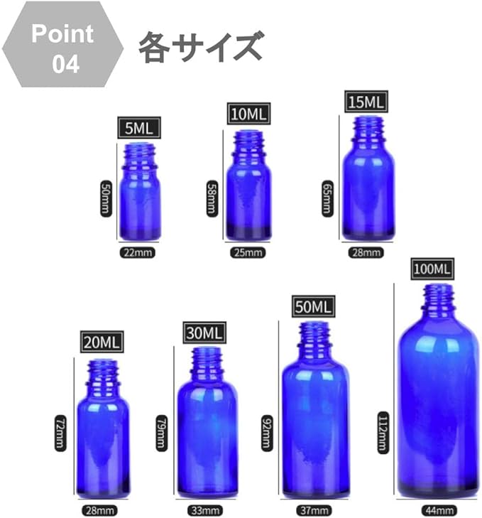 Chocople Blackout Jar with Dropper Dropper Essential Oil Aroma Oil Refill Storage Glass Funnel Set of 20 (10ml) - NewNest Australia