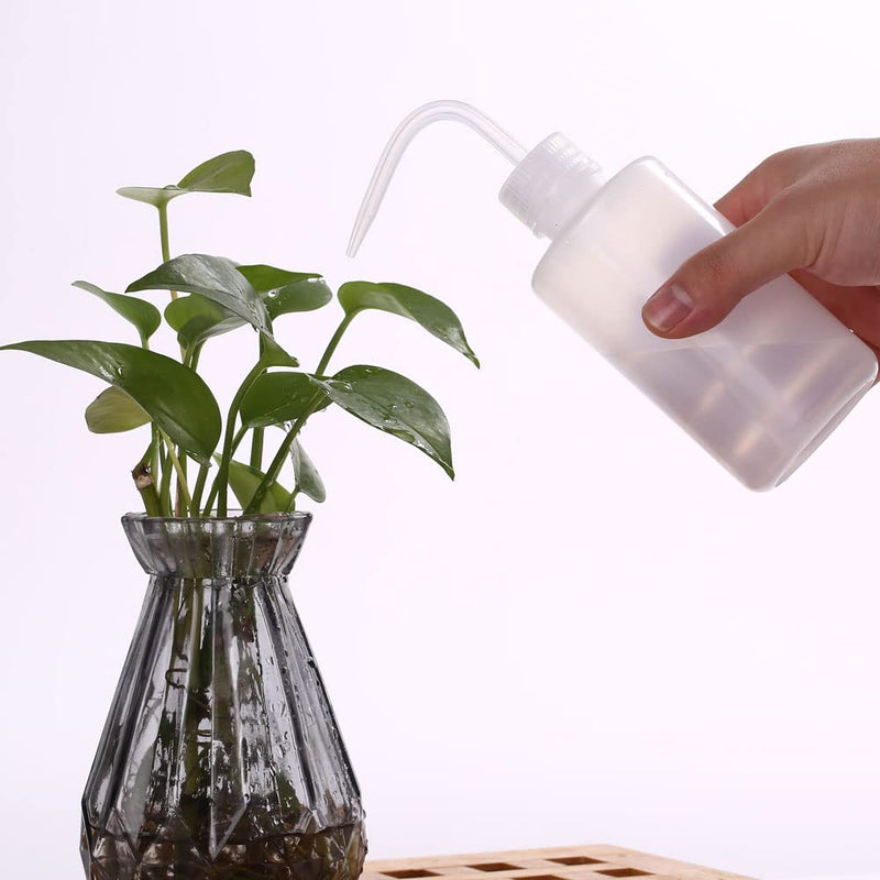 2Pcs Tattoo Wash Bottle 250ml | 8oz Water Squirt Bottle Succulent Watering, Safety Rinse Bottle Watering Tools for Medical Succulent Cleaning Washing Bottle White