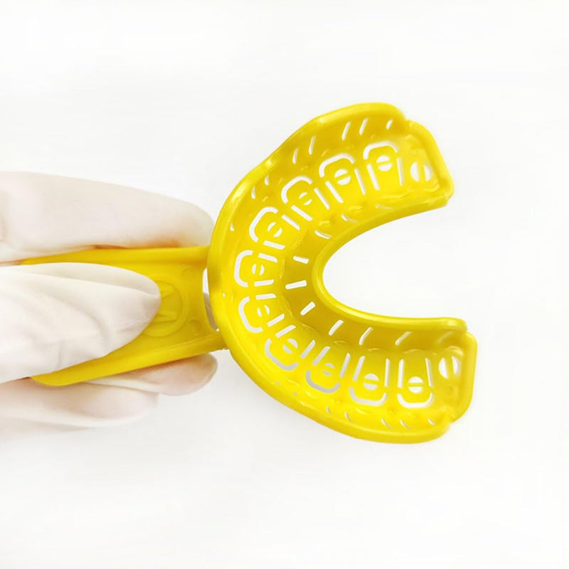 6pcs/Bag Dental Thermoplastic Impression Tray S M L for Irregular Tooth Alignment Can Be Reshaped Printer Trays