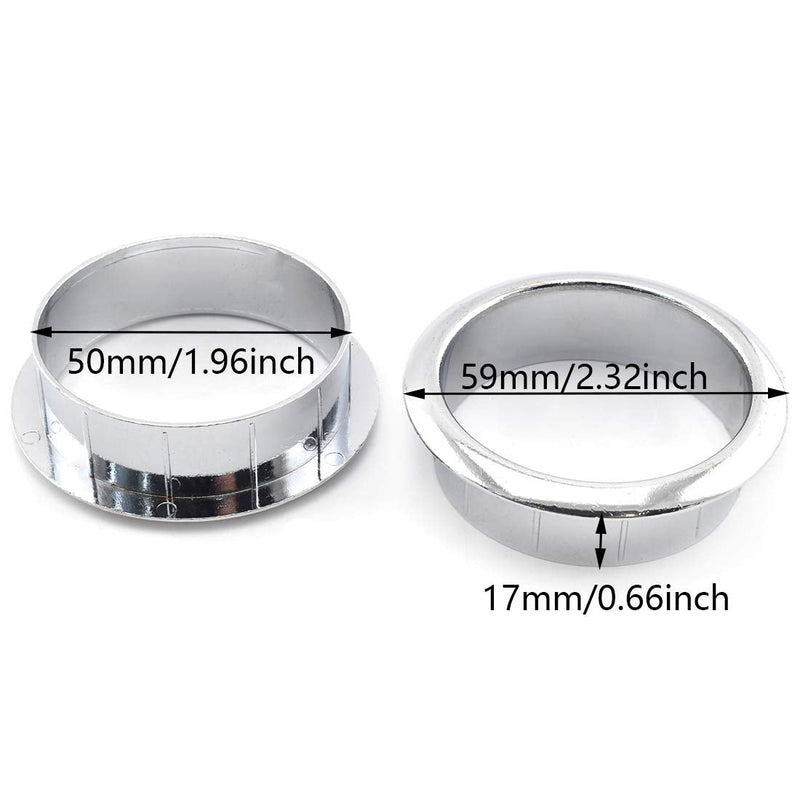 2 Inch (50mm) Zinc Alloy Desk Grommets, SDTC Tech 2 Pcs Wire Cable Metal Hole Cover Grommet Organizer for Managing and Protecting Cord 50mm - 2pack