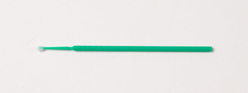 Bendable Micro Applicator, Fine Tip, Disposable, Bendable Neck for Precision Application - Latex-Free Microbrush Swabs for Dental, Medical, and Cosmetic Use - Green, Pack of 1
