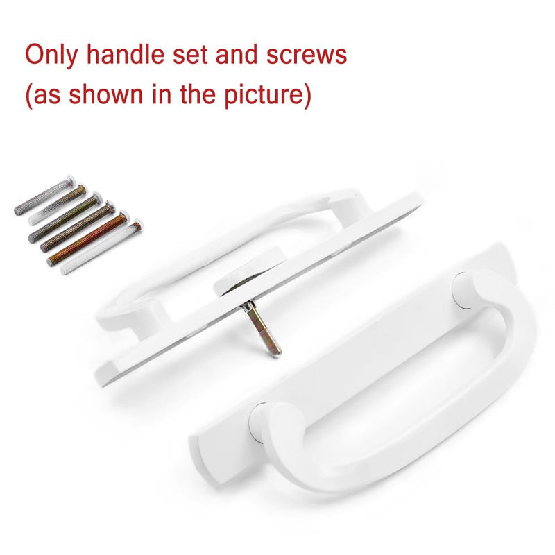 3-15/16" H.C., Sliding Patio Door Handle Set with Zinc Diecast, Offset Thumbturn, Fits Door Thickness from 1-3/8" to 2" (DCSM-2200) DCSM-2200