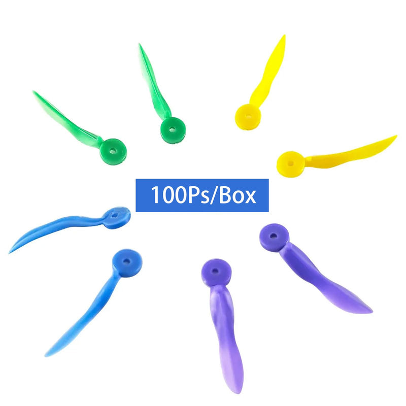 Windplus Dental Wedges, 400pcs Dental Plastic Wedge Disposable Fixing Wedge with Hole, Dental Sectional Matrix Wedges, Dental Add-on Wedges, Teeth Interproximal Wedges. (Green S) Green S