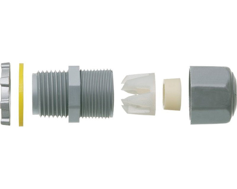 Arlington LPCG50-10 1/2-Inch Strain Relief Electrical Cord Connector, 10-Pack 1/2-Inch Knockout (10-Pack) .200 - .472-inch(Cord Range)
