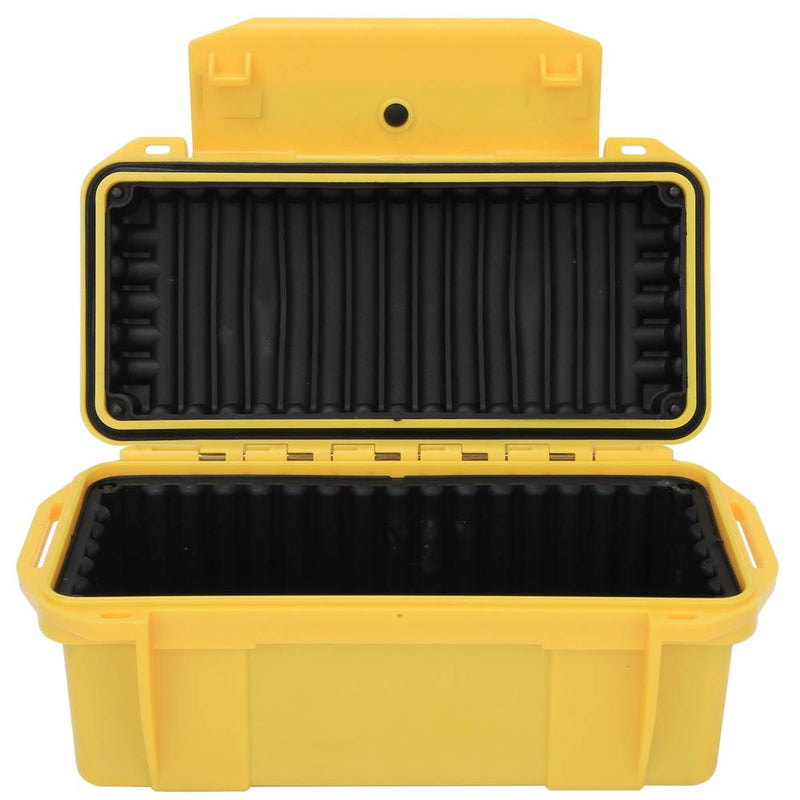 Outdoor Tool Storage Case Waterproof Shockproof for Camping – Airtight Dry Box for Drone Camera Equipment with Buffer Cushion, Outdoor Storage Container for Fishing, Hiking (7.87x3.94 x 3.15 inch)
