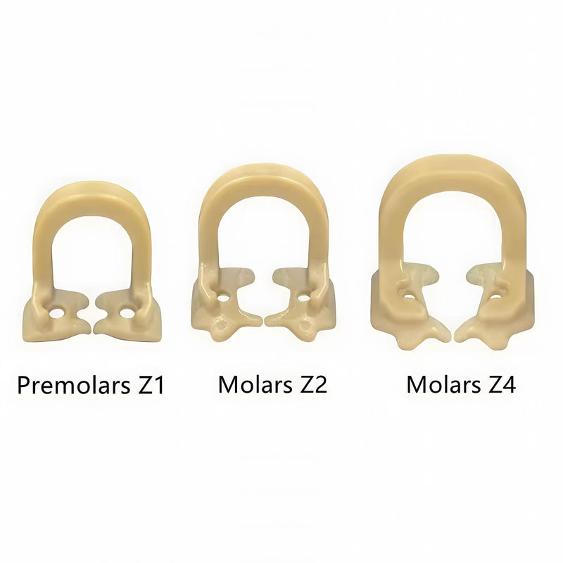 6 Pcs Dental Resin Rubber Dam Clamps Clip, Dental Resin Rubber Dam Clamps, Dam Soft Clamps Premolar Rubber Barrier Clip Resin Material. (6pcs) 6pcs