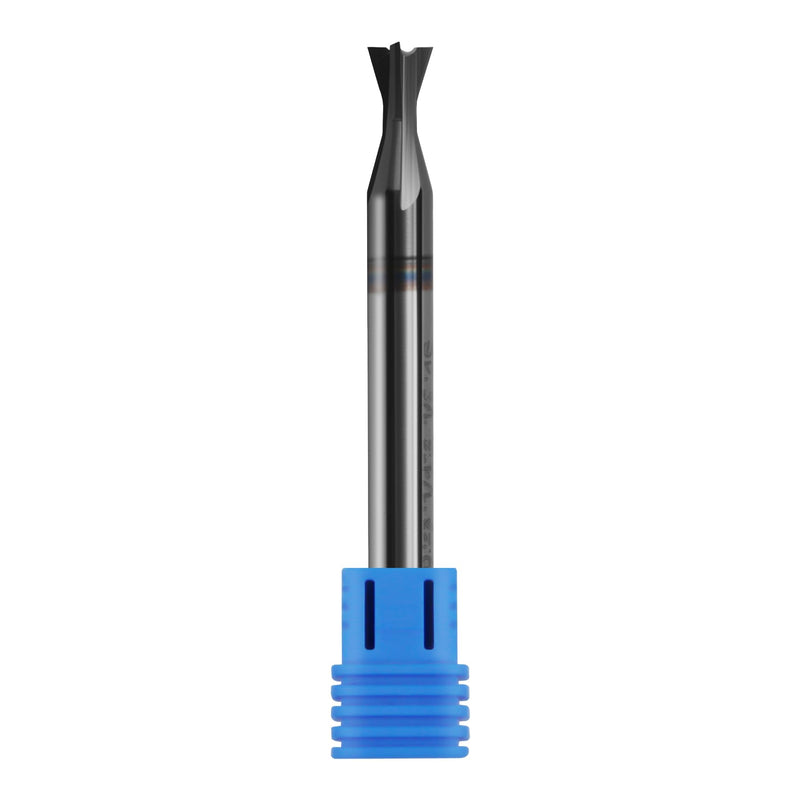 1/4" Carbide Square Nose End Mills, 4 Flute Solid End Mill Bits, Dovetail Cutter, AlTiN Coated Milling Cutters for DIYers and Professionals, 74 Degree 1/4in