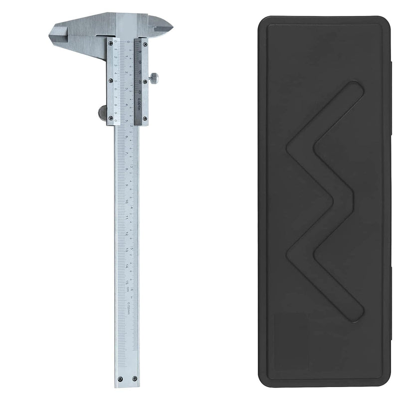 Vernier Caliper 6 Inch, 6" Non Digital Caliper, 0-6Inch/0-150mm，0.001 inch/0.02mm High Precision Caliper, Measuring Caliper Tool 6inch 0.01inch caliper