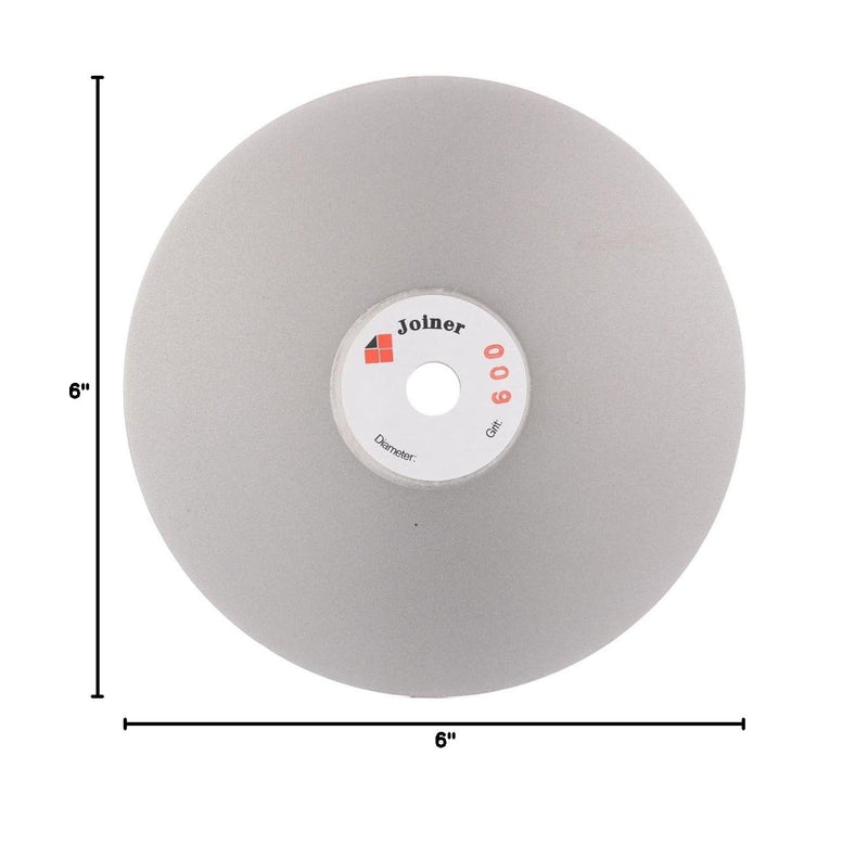 6" inch 150 mm Grit 600 Diamond Grinding Disc Abrasive Wheel Coated Flat Lap Disk Jewelry Tools for Gemstone Glass Rock Ceramics