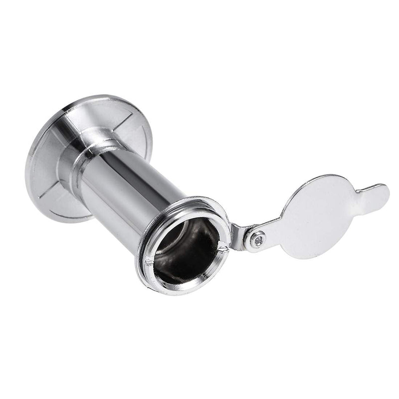 uxcell Door View, Solid Brass 220-degree Door Viewer Peephole with Cover for 1-1/2 to 2-1/4 Inch Thick Doors, Polished Chrome Finish, 3Pcs