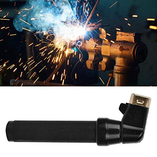 Arc Rod Welding Electrode Clamp, 400Amp Welder electrode holder (Black or Yellow)(Black)