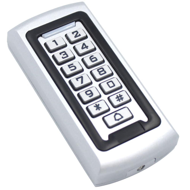 Waterproof Stand Alone Access Control Keypad,Metal RFID Card Reader,Door Access Control System Lock,Electric Gate Opener,Gate Lock,2000 User,Wiegand 26-bit,Proximity 125Khz RFID Card Keyfob