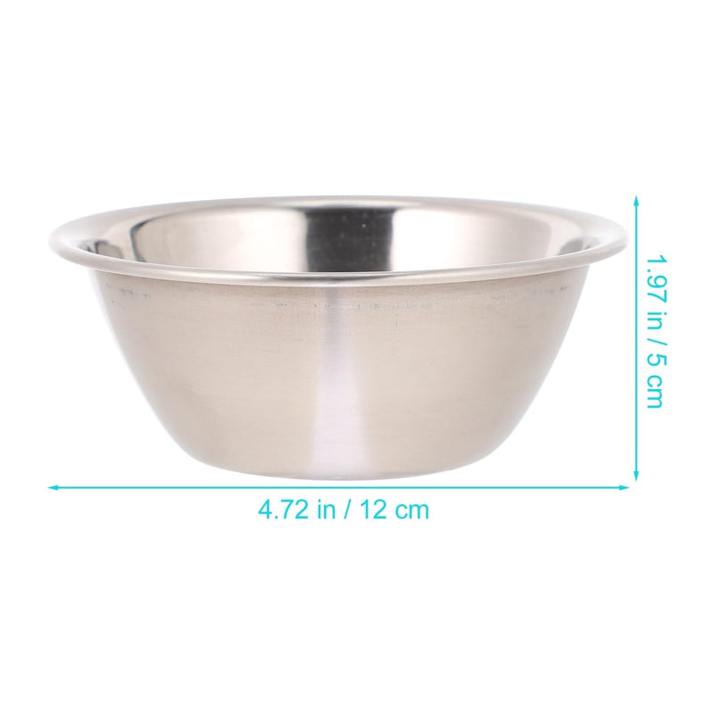 Baluue 2pcs Medical Bowl Bowls Thickened Iodine Cups with Seamless Construction Basin, Medical Stainless Steel Bowls for Sponges Dressings Fluid