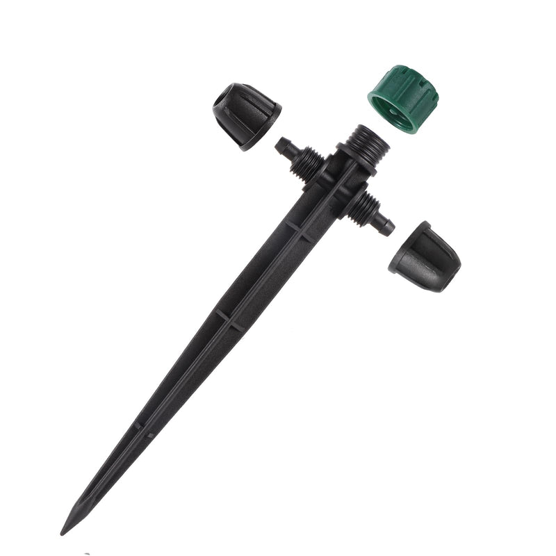 Drip Irrigation Emitters for 1/4" Tubing,Adjustable 360 Degree Automatic Irrigation Dripper on 6.5" Arrow Stake for Garden Irrigation System(30Pcs Irrigation Drippers) 30Pcs Irrigation Drippers