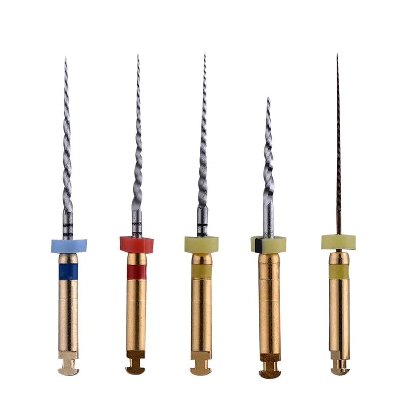 SNAWOP Dental Endodontic Niti Rotary Files X3 Twisted Never Breaking Files for Endo Root Canal Treatment (25MM Assort) 25MM Assort