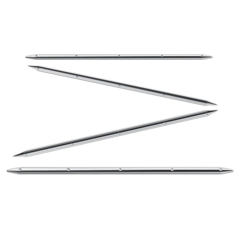 NovelBee 4pcs 24" x 3/4" Boat Rub Strakes,316 Stainless Steel Line Rub Strake Protection for Marine Boat Yacht RV
