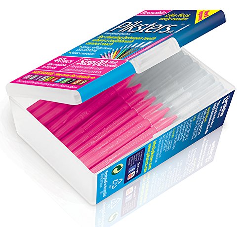 Piksters Interdental Brushes (40 Pack, Size 00 (Pink)) 40 Count (Pack of 1) Size 00 (Pink)