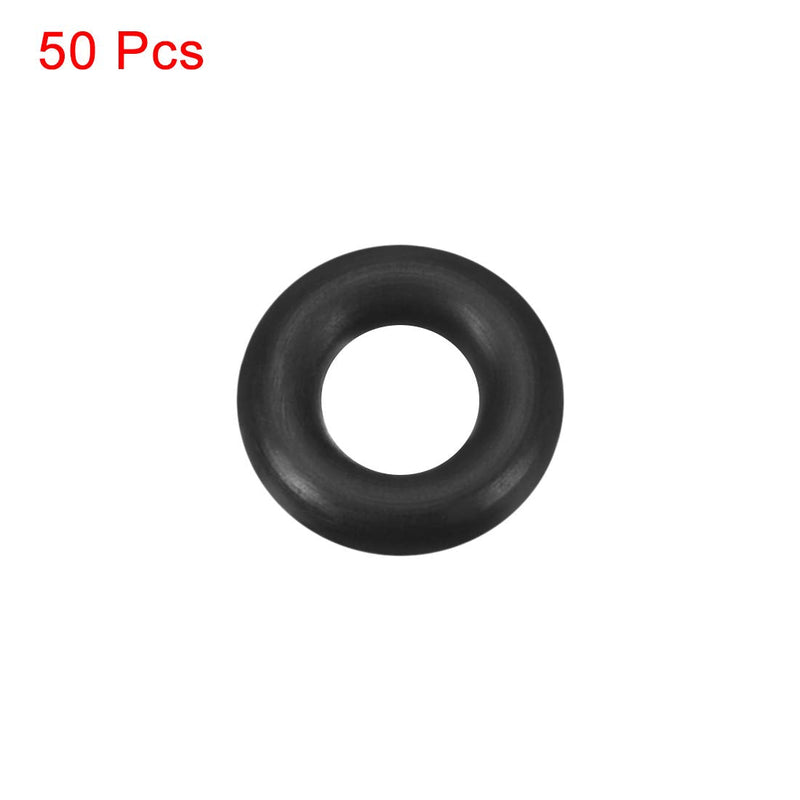uxcell Nitrile Rubber O-Rings 12mm OD 6mm ID 3mm Width, Metric Sealing Gasket for Automotive Machine Plumbing, Pack of 50 6x12x3mm