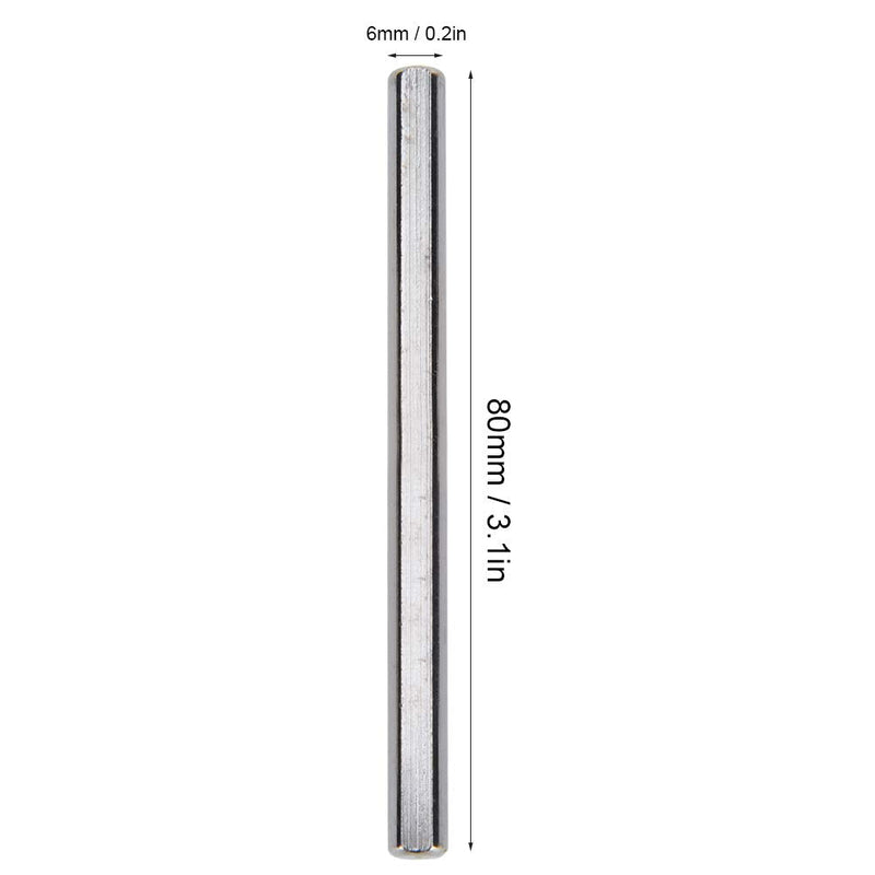 D Axle Accuracy 80x6mm 6pcs Ground Industrial Robot Parts 303/304 Stainless Steel for Machine Equipment