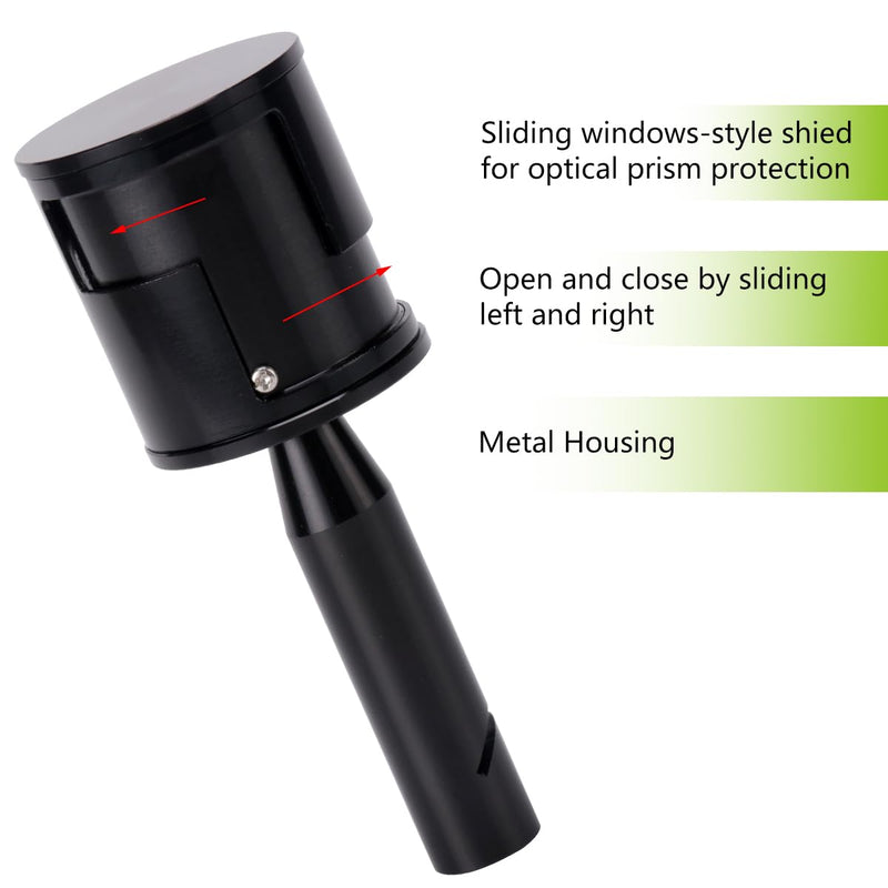Double Right Angle Prism 90-180 Degree Mini Optical Square Surveying Prism for Total Station, Theodolite & Laser Level, Compact Dual Penta Reflective Surveying Instruments with Protective Case (1 Pcs)