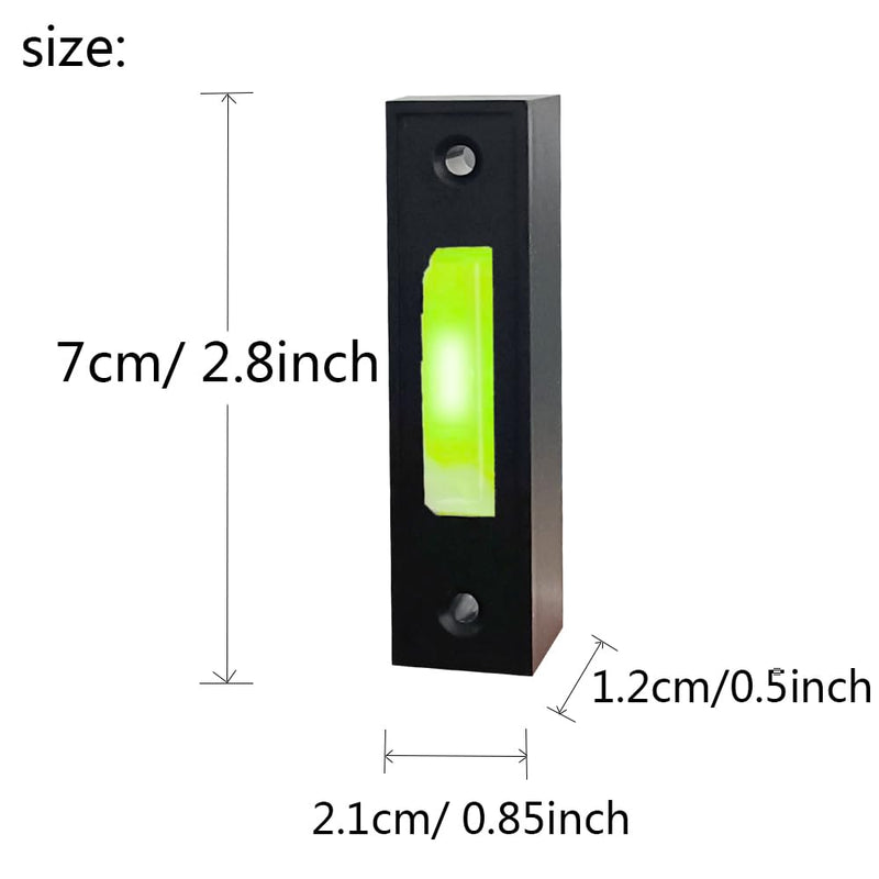 LED Lighted Doorbell Button Wired, Door Bell Ringer Push Buttons Replacement Wall Mount Door Chime Opener Switch, Doorbell Cover with Light, Door Bell Push Buttons LED Door Chime
